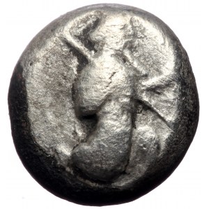 Persia, Achaemenid Empire. AR Siglos. (Silver, 4.33 g 14 mm), Uncertain King, 5th Century BC. Sardes.