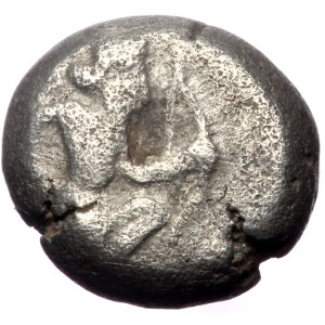Persia, Achaemenid Empire, AR 1/3 Siglos, (Silver,1.25 g 8 mm),Time of Artaxerxes II to Artaxerxes III, Circa 375-340 BC