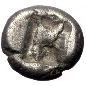Persia, Achaemenid Empire, AR 1/3 Siglos, (Silver,1.25 g 8 mm),Time of Artaxerxes II to Artaxerxes III, Circa 375-340 BC