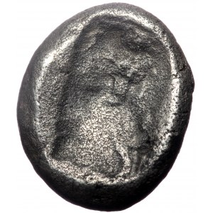 Persia, Achaemenid Empire, AR Siglos. (Silver, 5.14 g 16 mm), Uncertain King, 5th-4th Century BC. Sardes.