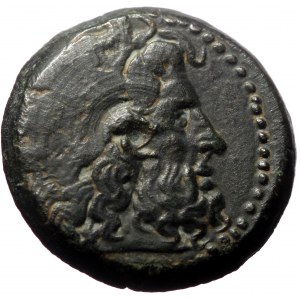 Ptolemaic Kings of Egypt, Ptolemy II Philadelphos, AE, Hemiobol, (Bronze,4.88 g 18 mm) 285-246 BC., Alexandreia mint.