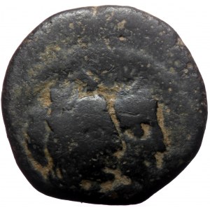 Nabataea, Aretas IV, with Shuqailat I AE (Bronze, 3,77g, 18mm) Petra, attributed to years 26-48 = AD 17/18 - 30/49.