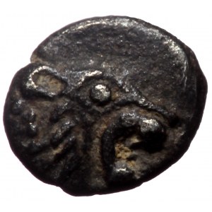 Asia minor, Uncertain, AR Tetartemorion, (Silver, 0.11 g 4 mm), Mid-late 5th century BC.
