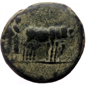 Macedon, Uncertain (Philippi?). Augustus. AE. (Bronze, 5.50 g. 18 mm.) 27 BC-14 AD.