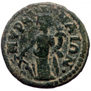 Aeolis, Myrina. Pseudo-autonomous. AE. (Bronze, 4.02 g. 18 mm.) 3rd century AD.