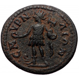 Ionia, Smyrna. Pseudo-autonomous, Time of Gordian III. AE. (Bronze, 3.40 g. 19 mm.) 238-244 AD.