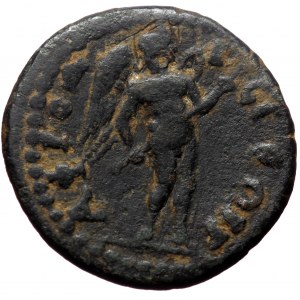 Caria, Aphrodisias. Pseudo-autonomous. AE, Hemiassarion (Bronze, 4.16 g. 20 mm.) ca 209-220 AD.