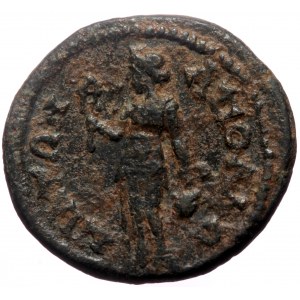 Caria, Apollonia Salbake. Pseudo-autonomous, Time of Severan. AE. (Bronze, 3.92 g. 18 mm.) 193-235 AD.