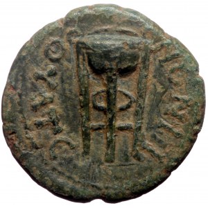 Lydia, Thyatira. Domitia. AE. (Bronze, 2.55 g. 17 mm.) 82-96 AD.