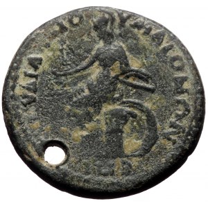 Lydia, Maeonia. Pseudo-autonomous, Time of Hadrian. AE. (Bronze, 8.79 g. 25 mm.) 117-138 AD. Claudianos, magistrate.