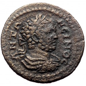 Lydia, Thyatira. Caracalla. AE. (Bronze, 4.03 g. 20 mm.) 198-217 AD.