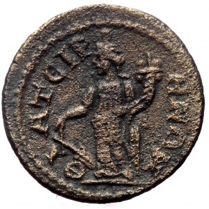 Lydia, Thyatira. Caracalla. AE. (Bronze, 4.03 g. 20 mm.) 198-217 AD.