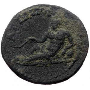 Mysia, Attaea. Geta. AE. (Bronze, 6.69 g. 23 mm.) 198-209 AD.