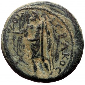 Phrygia, Aezani. Claudius. AE. (Bronze, 5.15 g. 18 mm.) 41-54 AD. Klaudios Hierax, magistrate.