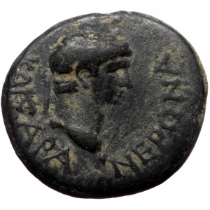 Phrygia, Amorium. Nero. AE. (Bronze, 4.04 g. 18 mm.) 54-68 AD.