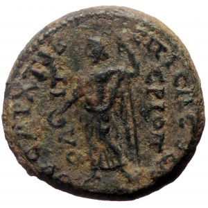 Phrygia, Tiberiopolis. Hadrian. AE. (Bronze, 10.61 g. 23 mm.) 117-138 AD. Magistrate, T. Ailius Flavianus Sosthenes, arc