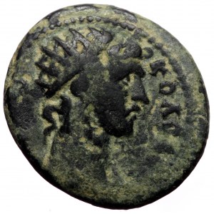 Phrygia, Colossae. Hadrian. AE. (Bronze, 2.84 g. 18 mm.) 117-138 AD. Magistrate, Cl. Eugenetoriane.