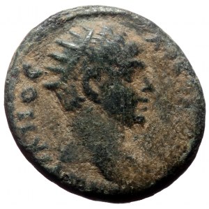 Phrygia, Tiberiopolis. Hadrian. AE. (Bronze, 2.65 g. 15 mm.) 117-138 AD.