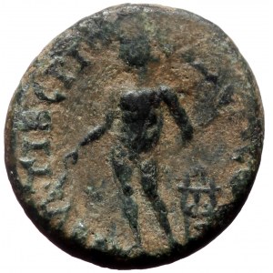 Phrygia, Tiberiopolis. Hadrian. AE. (Bronze, 2.65 g. 15 mm.) 117-138 AD.