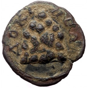 Phrygia, Docimeum. Pseudo-autonomous. AE. (Bronze, 2.42 g. 18 mm.) 2nd-3rd centuries. Obv: Dokimos head, r.