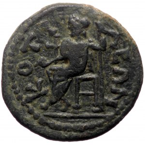 Phrygia, Cotiaeum. Caracalla. AE. (Bronze, 3.95 g. 18 mm.) 198-217 AD.