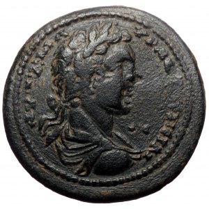 Phrygia, Ancyra. Caracalla. AE. (Bronze, 7.47 g. 27 mm.) 198-217 AD. Magistrate, Apollophianos, archon.