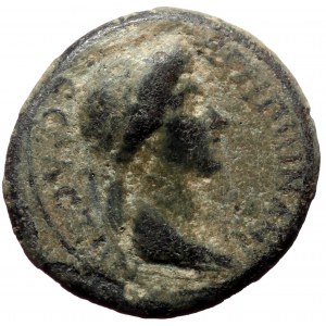 Phrygia, Aezanis. Agrippina II. AE. (Bronze, 3.26 g. 12 mm.) 41-54 AD.