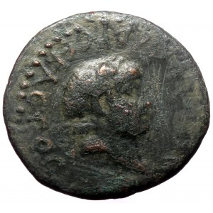 Phrygia, Synnada. Tiberius. AE. (Bronze, 10.24 g. 16 mm.) 14-37 AD.