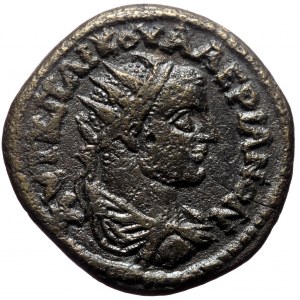 Phrygia, Kotiaion. Valerian I. AE. (Bronze, 9.27 g. 24 mm.) 253-260 AD. P. Aelius Demetrius, archon.