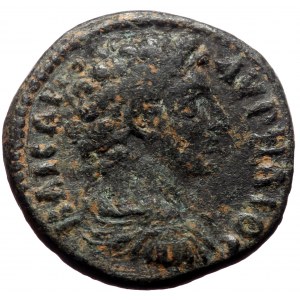 Pisidia, Palaeopolis. Marcus Aurelius Caesar. AE. (Bronze, 3.76 g. 17 mm.) Soon after 147 AD.