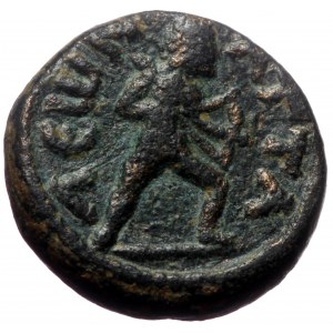 Pamphylia, Attalea. Pseudo-autonomous issue. AE. (Bronze, 3.47 g. 14 mm.) Time of Marcus Aurelius, 161-180 AD.