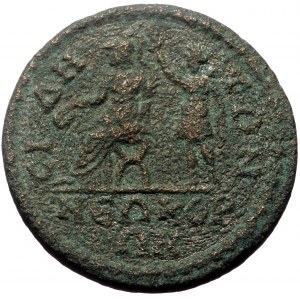 Pamphylia, Side. Gallienus. AE, 10 Assaria. (Bronze, 17.58 g. 27 mm.) 253-268 AD.