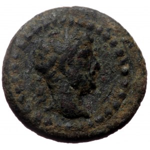 Cappadocia, Caesarea. Hadrian. AE. (Bronze, 2.46 g. 13 mm.) Regnal year 5 (120/1 AD).