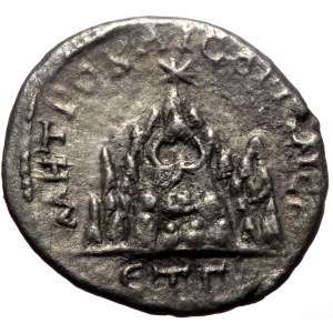 Cappadocia, Caesarea. Geta. AR, Drachm. (Silver, 3.02 g. 18 mm.) 209-212 AD.