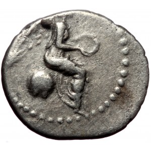 Cappadocia, Caesarea. Nero. AR, Hemidrachm. (Silver, 1.83 g. 15 mm.) 54-68 AD.