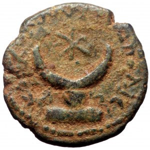 Mesopotamia, Carrhae. Elagabalus (218-222) AE (Bronze, 19 mm, 3.79g).