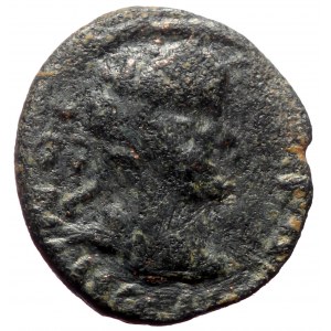 Mesopotamia. Carrhae. Gordian III. AE. (Bronze, 1.44 g. 15 mm.) 238-244 AD.
