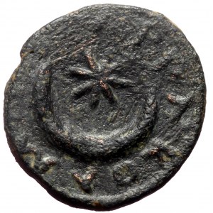 Mesopotamia. Carrhae. Gordian III. AE. (Bronze, 1.44 g. 15 mm.) 238-244 AD.