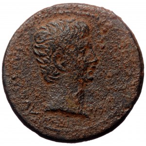 Asia Minor, Uncertain. Augustus. AE. (Bronze, 2.69 g. 27 mm.) ca 25 BC.
