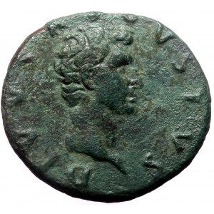 Restitution issue under Nerva, Octavian as Augustus (27 BC-14 AD) AE As (ca 98)