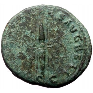 Restitution issue under Nerva, Octavian as Augustus (27 BC-14 AD) AE As (ca 98)