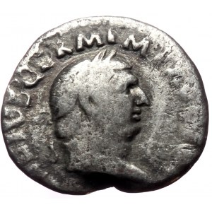 Vitellius (69) AR denarius (Silver, 18mm, 2,04g) Rome, struck late April-20 December.