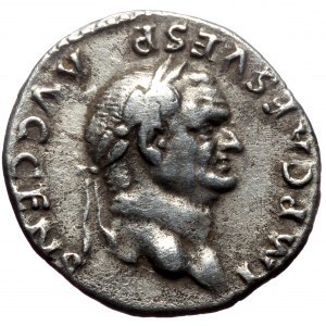 Vespasian (69-79) AR, Denarius. (Silver, 3.29 g. 17 mm.) Rome.