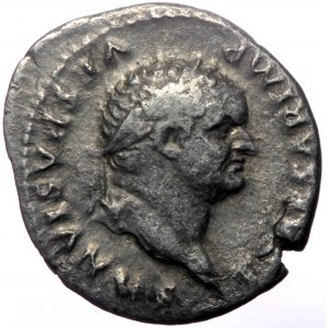 Titus as Caesar (69-79). AR, Denarius. (Silver, 2.94 g. 19 mm.) Rome.