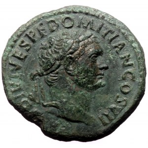 Domitian as Caesar (69-81). AE As, Rome, 80-81.
