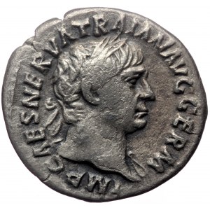 Trajan (98-117). AR, Denarius. (Silver, 2.85 g. 19 mm.) Rome.