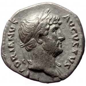 Hadrian (117-138) AR, Denarius. (Silver, 3.79 g. 18 mm.) Rome.