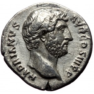 Hadrian (117-138) AR, Denar. (Silver, 3.03 g. 18 mm.) Rome.