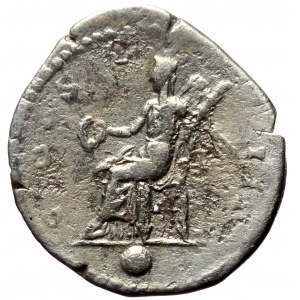Hadrian (117-138) AR, Denarius. (Silver, 3.27 g. 18 mm.) Rome.