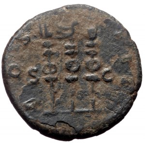 Hadrian (117-138). AE, Semis. (Bronze, 2.72 g. 16 mm.) Rome.
